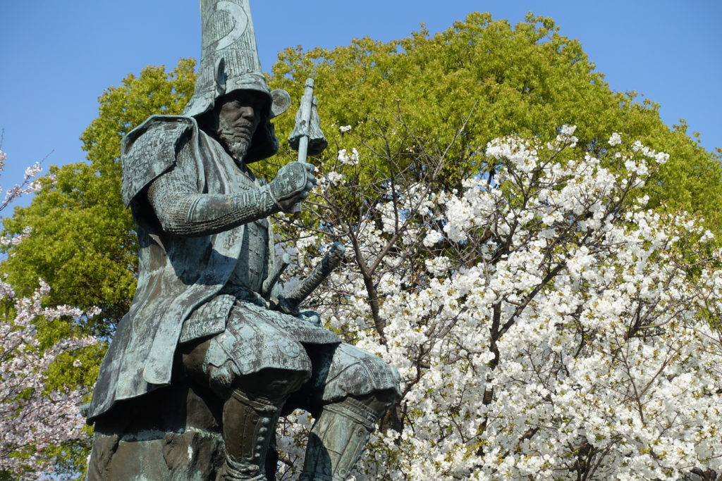 熊本城の加藤清正の銅像